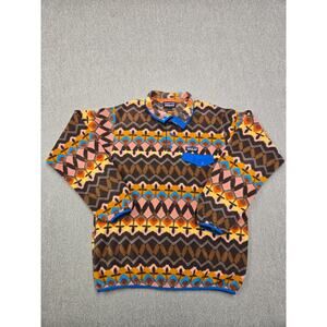 Patagonia Synchilla Snap-T Fleece Pullover Men’s XL Retro Aztec Geometric Print